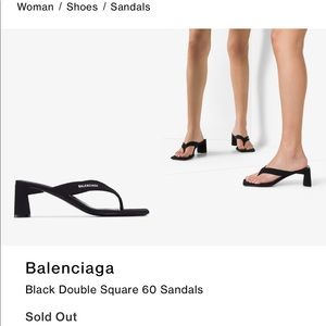 Balenciaga Double Square 60 sandals